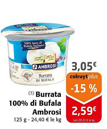 Burrata 100% di Bufala Ambrosi