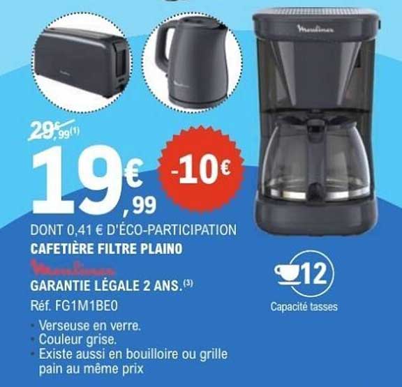 CAFETIÈRE FILTRE PLAINO