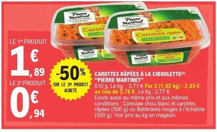 CAROTTES RÂPÉES À LA CIBOULETTE® "PIERRE MARTINET"