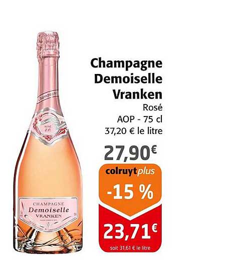Champagne Demoiselle Vranken Rosé AOP - 75 cl