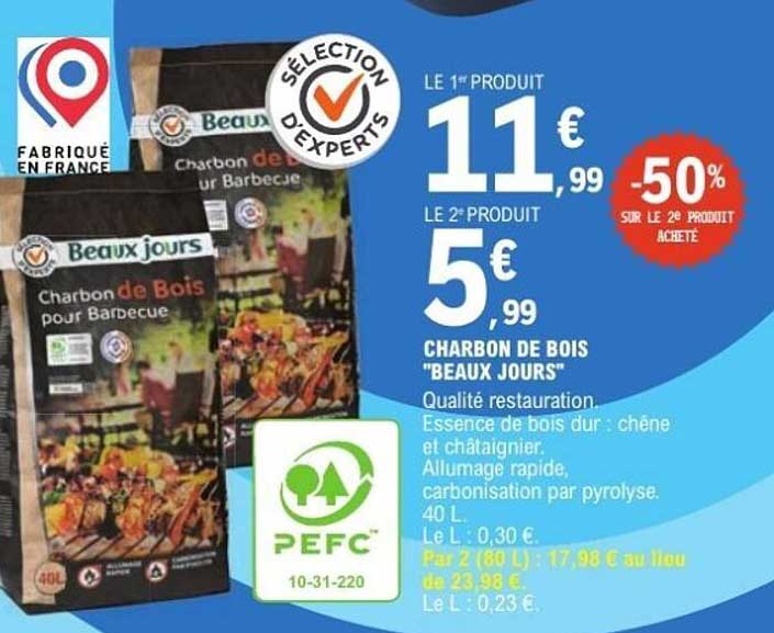 CHARBON DE BOIS "BEAUX JOURS"