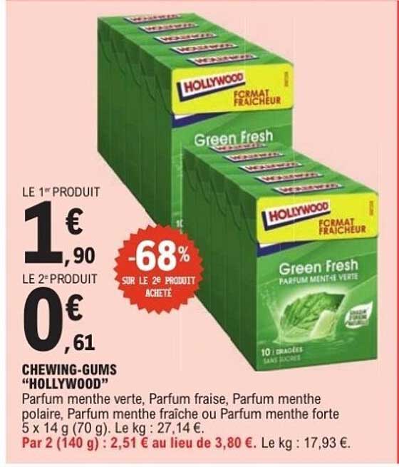 CHEWING-GUMS “HOLLYWOOD”