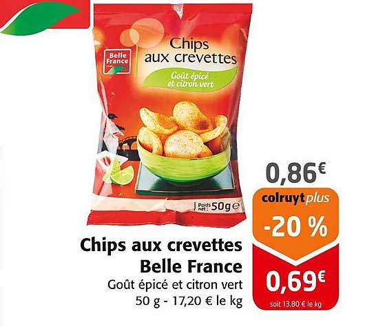 Chips aux crevettes Belle France