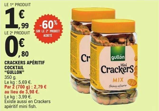 CRACKERS APÉRITIF COCKTAIL “GULLON”