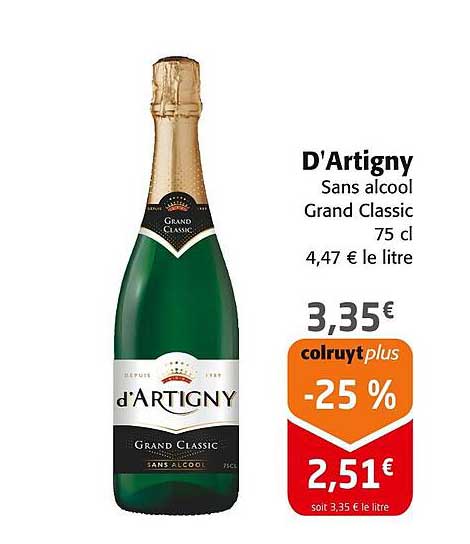 D'Artigny Sans alcool Grand Classic 75 cl