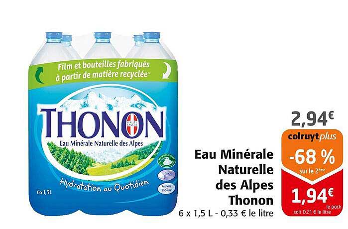 Eau Minérale Naturelle des Alpes Thonon