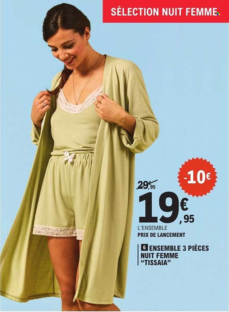 ENSEMBLE 3 PIÈCES NUIT FEMME "TISSAIA"