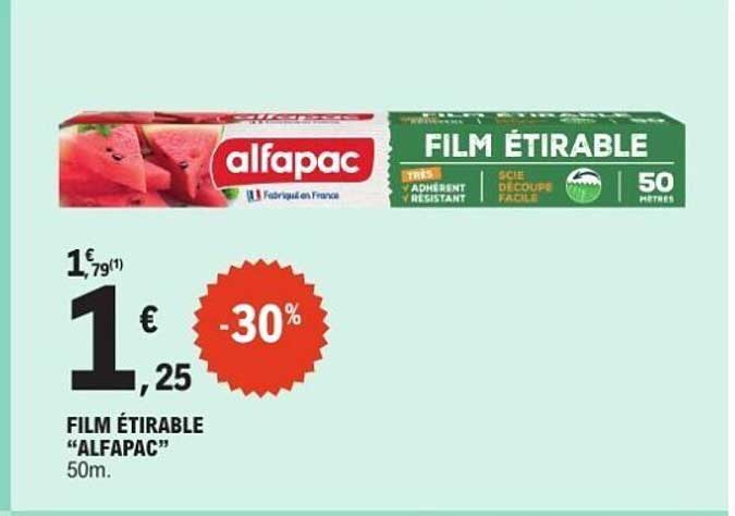 FILM ÉTIRABLE "ALFAPAC" 50m