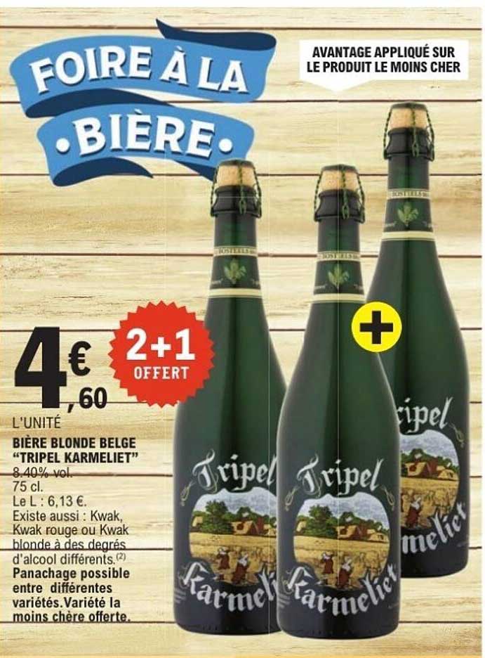 FOIRE À LA BIÈRE - BIÈRE BLONDE BELGE "TRIPEL KARMELIET"