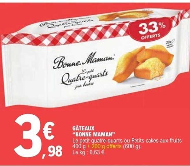 GÂTEAUX "BONNE MAMAN"