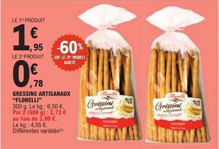 Gressins artisanaux "Florelli"