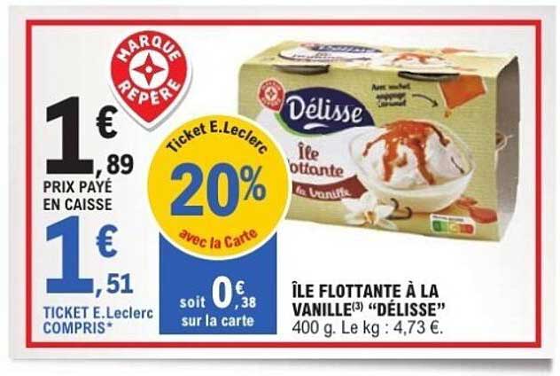 ÎLE FLOTTANTE À LA VANILLE(3) "DÉLISSE"