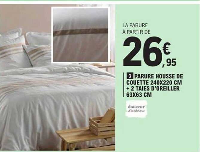 LA PARURE À PARTIR DE 26€95