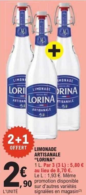 Limonade artisanale "Lorina"