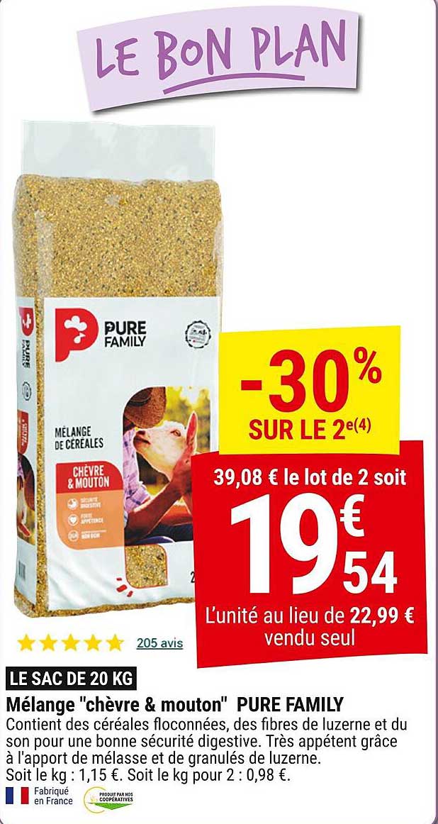Mélange "chèvre & mouton" PURE FAMILY
