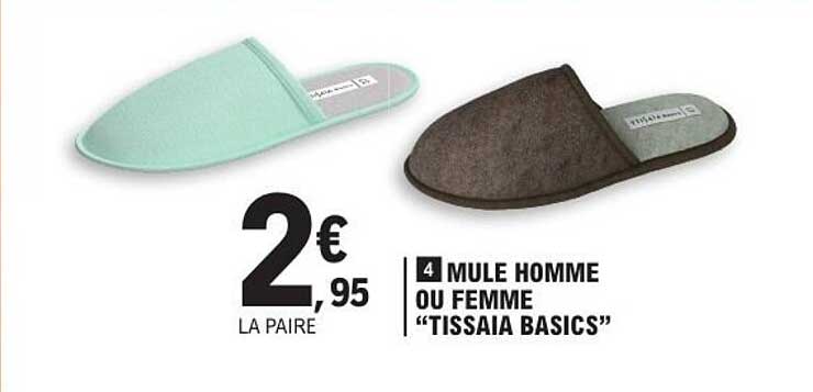 MULE HOMME OU FEMME "TISSAIA BASICS"