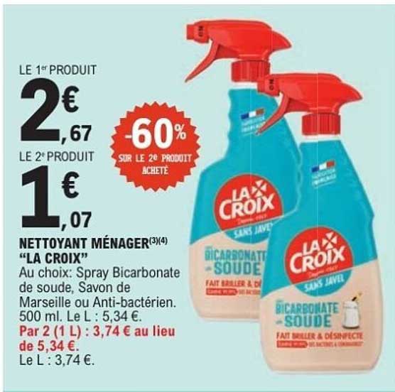 NETTOYANT MÉNAGER "LA CROIX"