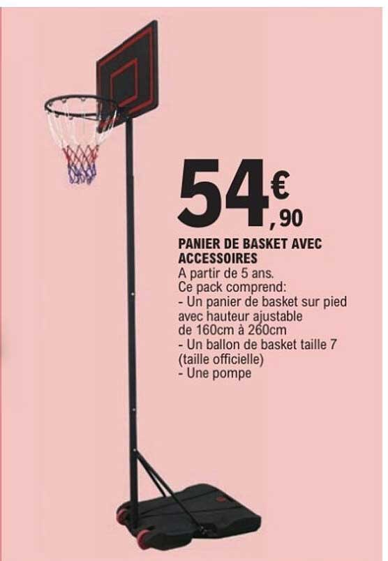 PANIER DE BASKET AVEC ACCESSOIRES
