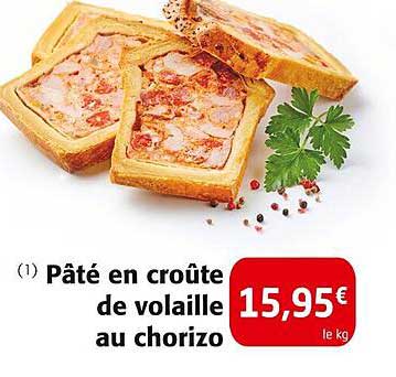 Pâté en croûte de volaille au chorizo