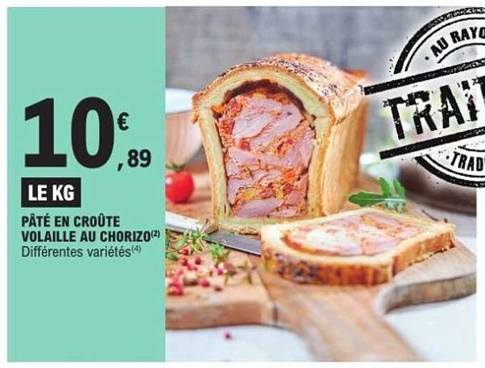 Pâté en croûte volaille au chorizo
