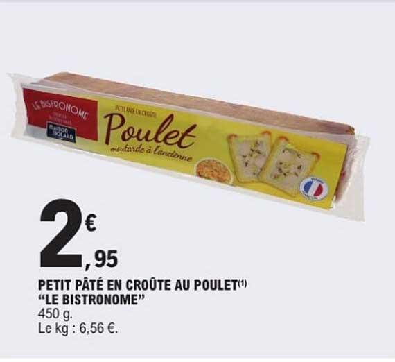 PETIT PÂTÉ EN CROÛTE AU POULET "LE BISTRONOME"