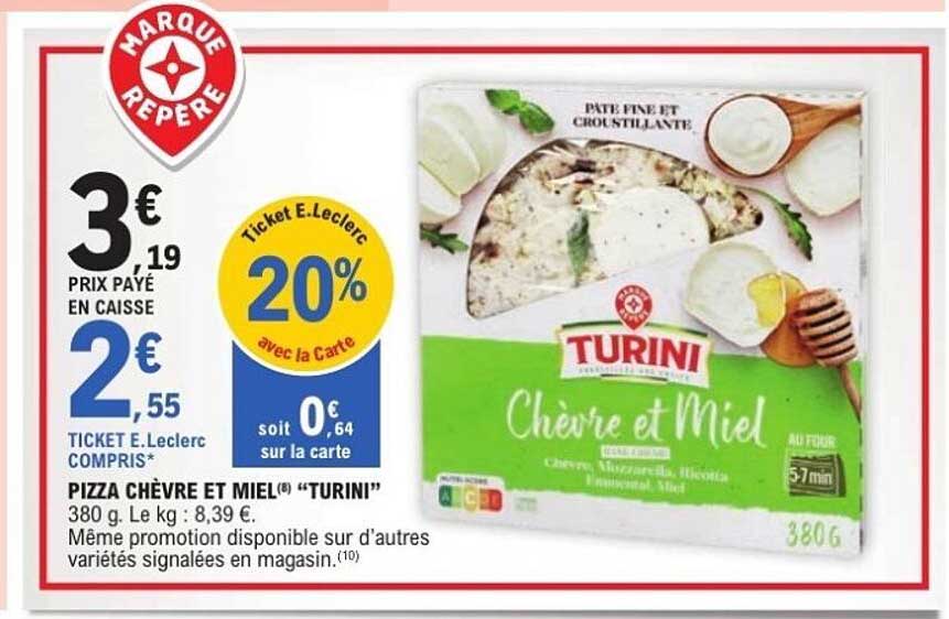 PIZZA CHÈVRE ET MIEL® "TURINI"