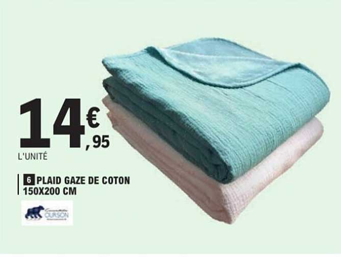 PLAID GAZE DE COTON 150X200 CM