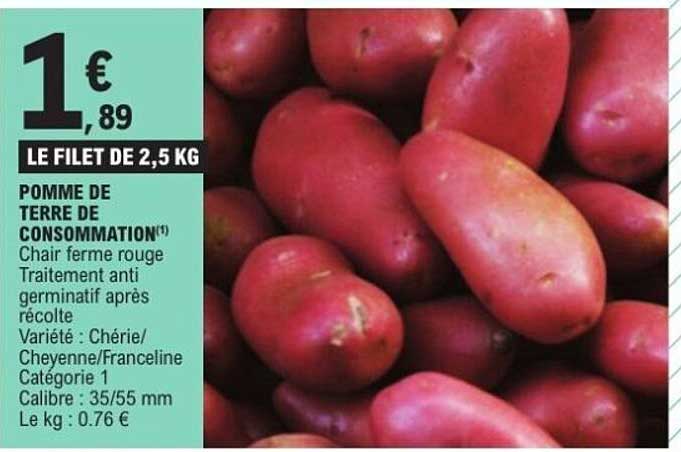 POMME DE TERRE DE CONSOMMATION