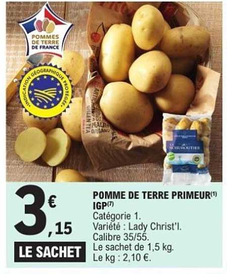 POMME DE TERRE PRIMEUR IGP