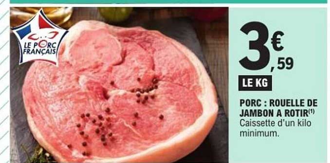 PORC : ROUELLE DE JAMBON A ROTIR