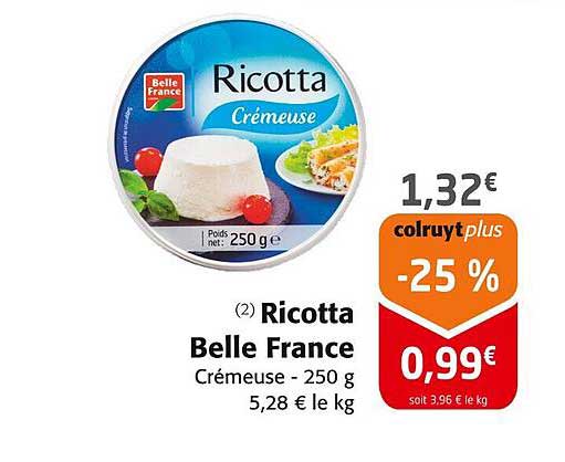 Ricotta Belle France Crèmeuse - 250 g