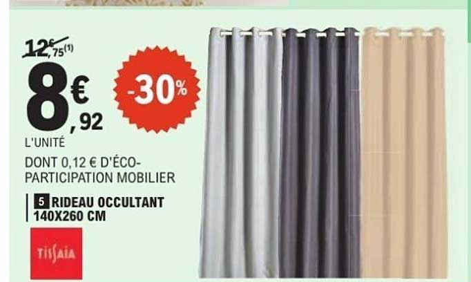 RIDEAU OCCULTANT 140X260 CM