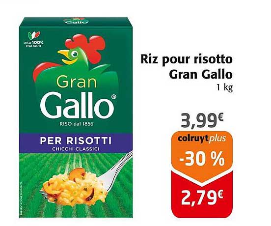 Riz pour risotto Gran Gallo