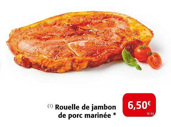Rouelle de jambon de porc marinée *