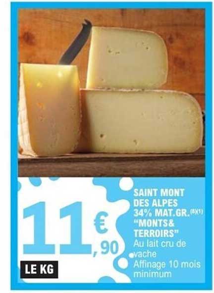 SAINT MONT DES ALPES 34% MAT.GR.(6)(1) "MONTS & TERROIRS"