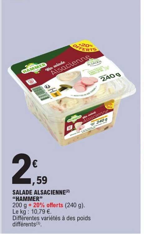 SALADE ALSACIENNE "HAMMER"