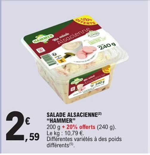 SALADE ALSACIENNE “HAMMER”