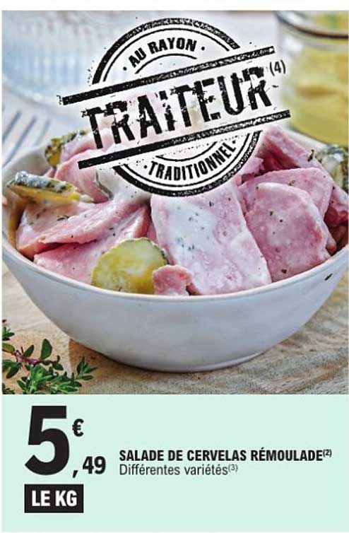 SALADE DE CERVELAS RÉMOULADE (2) Différentes variétés (3)