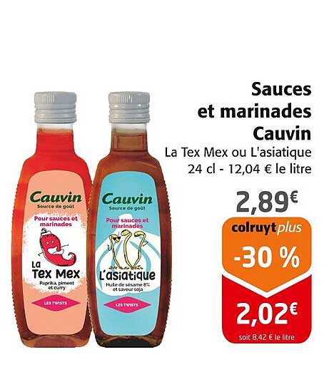 Sauces et marinades Cauvin