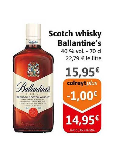 Scotch whisky Ballantine’s