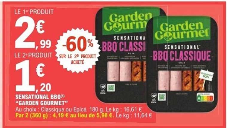 SENSATIONAL BBQ CLASSIQUE GARDEN GOURMET
