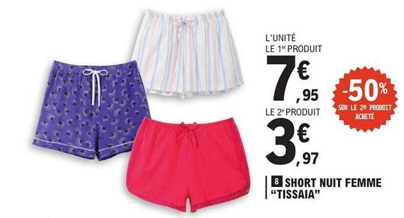 SHORT NUIT FEMME "TISSAIA"