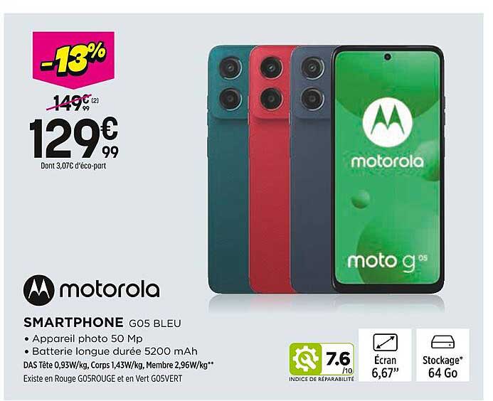 SMARTPHONE G05 BLEU