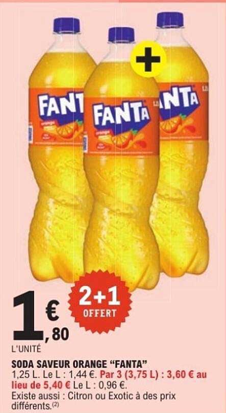 SODA SAVEUR ORANGE “FANTA”