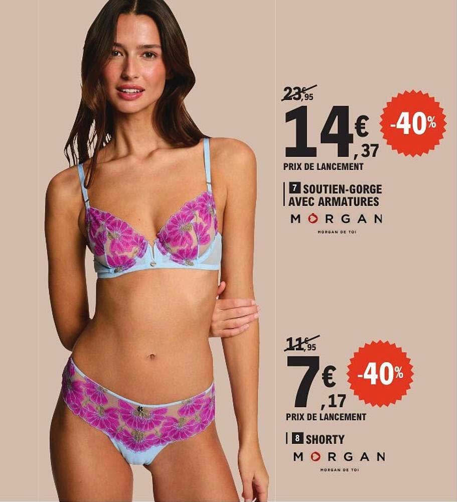 Soutien-gorge avec armature et Shorty Morgan
