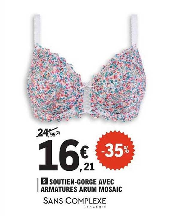 SOUTIEN-GORGE AVEC ARMATURES ARUM MOSAIC