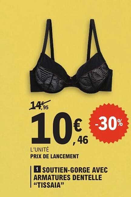 SOUTIEN-GORGE AVEC ARMATURES DENTELLE “TISSAIA”