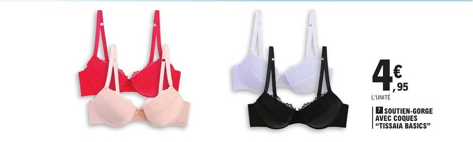 SOUTIEN-GORGE AVEC COQUES "TISSAIA BASICS"