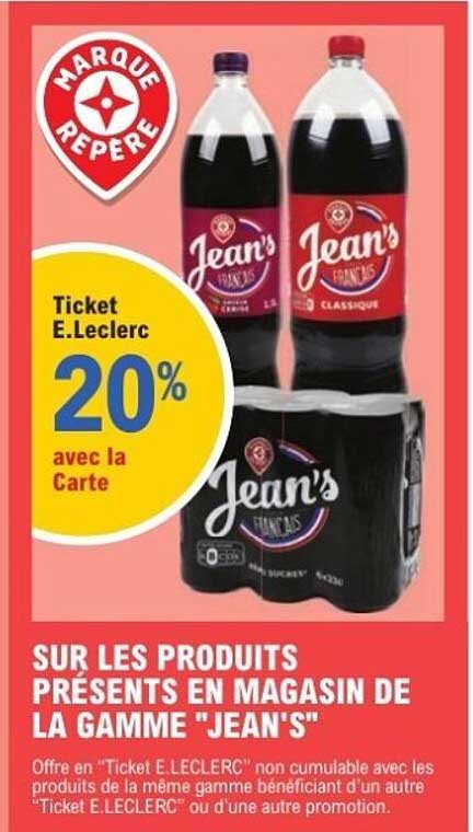 Ticket E.Leclerc 20% avec la Carte