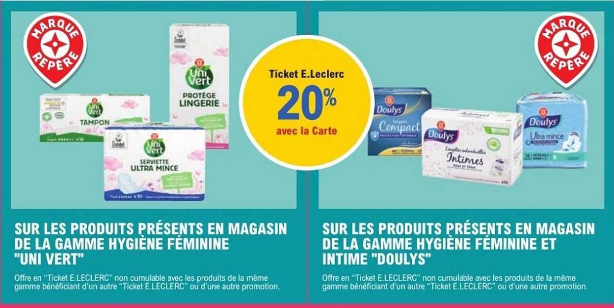 Ticket E.Leclerc 20% avec la Carte